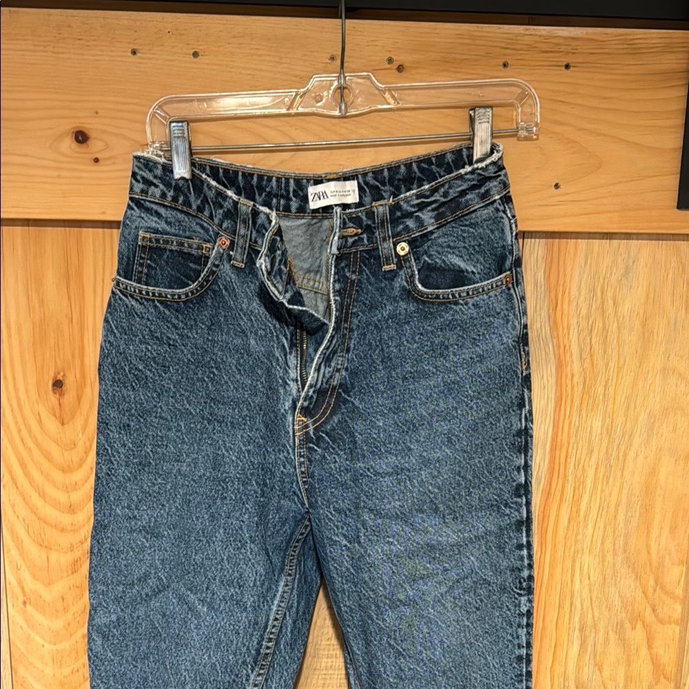 Zara Classic Blue Denim Pants